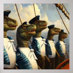 Poster T Rexs Sailors