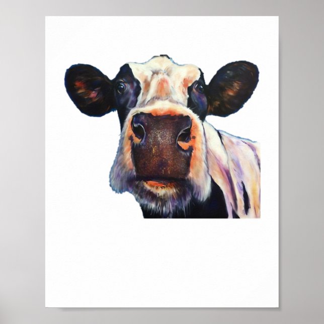 Poster T-Shirt Clássico da Vaca Santa (Frente)