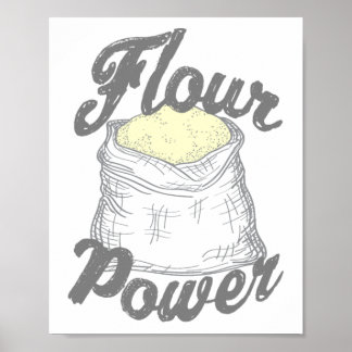 Poster T-Shirt com alimentação de flour