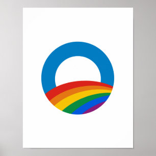 Pôster T-shirt de orgulho gay Obama