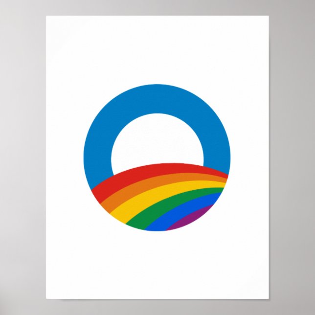 Pôster T-shirt de orgulho gay Obama (Frente)