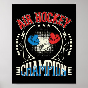 Poster T-shirt do campeão de hóquei no ar.png