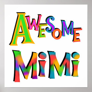 Poster T-shirt Mimi e presentes impressionantes