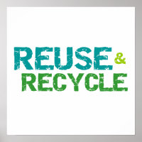 T-shirts e presentes de reutilização e Reciclar
