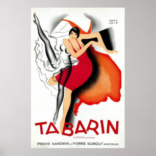 Poster Tabarin por Paul Colin   Art Deco 1920