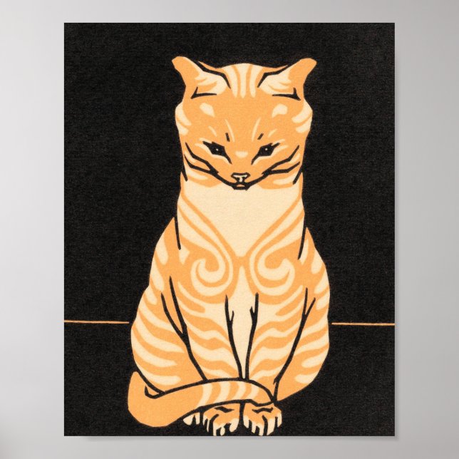 Poster Tabby Cat - Julie De Graag (Frente)