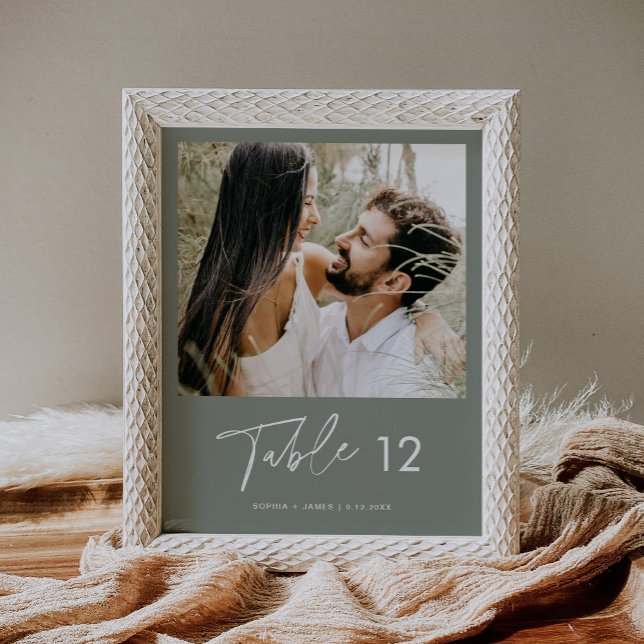 Poster Tabela de Fotos Boêmia Verde do SAGE 8x10 (Criador carregado)