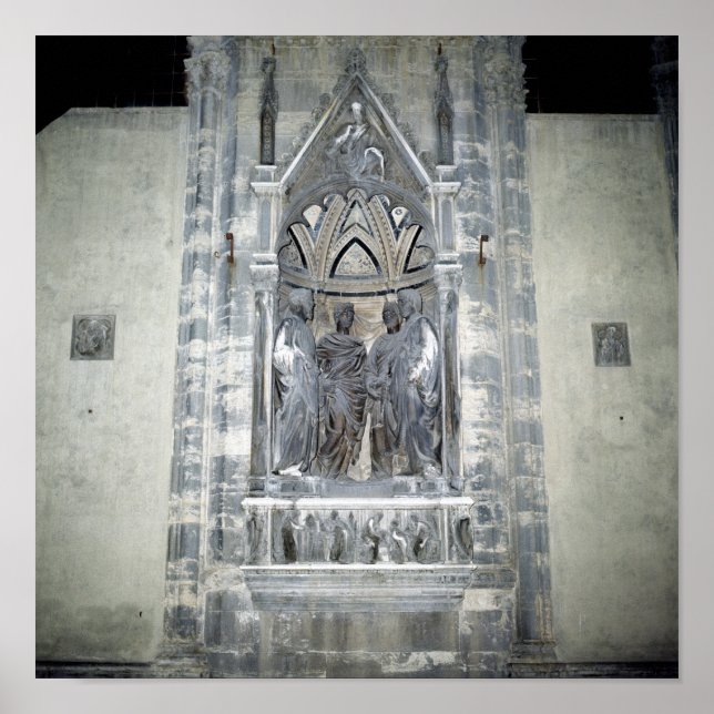 Pôster Tabernacle com quatro Santos coroados (Frente)