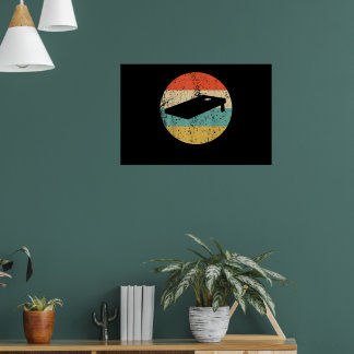 Poster Tablado de Cornhole Vintage Retro