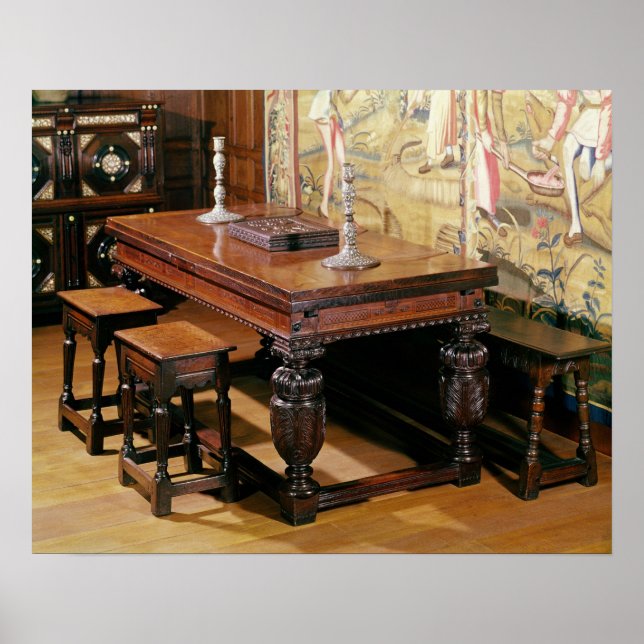 Pôster Table and chairs, known as Bromley-by-Bow (Frente)