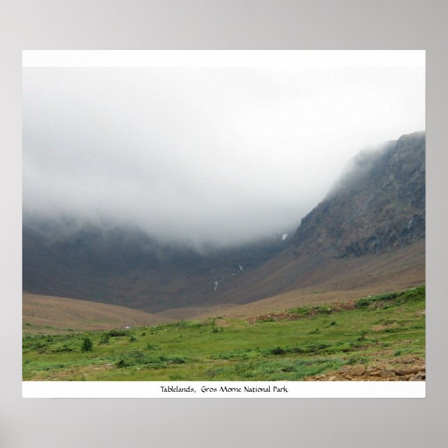 Poster Tablelands,  Gros Morne National Park (Frente)