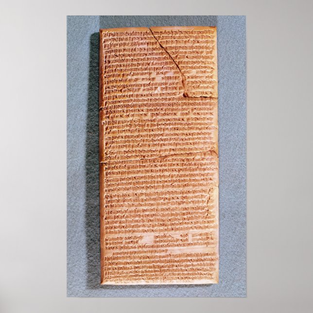 Pôster Tablet relating the ritual sacrifices (Frente)