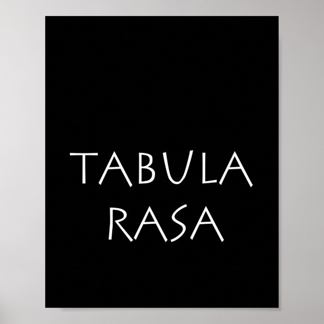 Poster Tabula rasa (Frente)