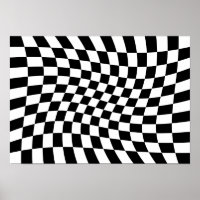 Tabuleiro de Xadrez Torcido Abstrato