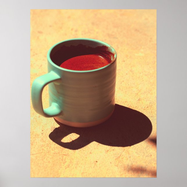 Poster Taça Turca De Fumos Ricos De Café (Frente)