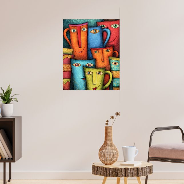 Poster Taças Sorridentes Personality Plus (Sala de Estar 3)
