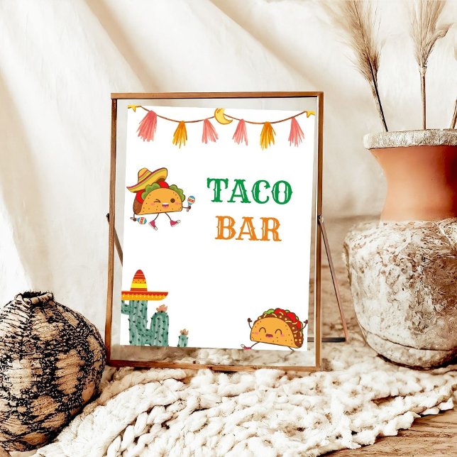 Poster Taco Bout a Baby Taco Bar Mesa Sinal (Criador carregado)