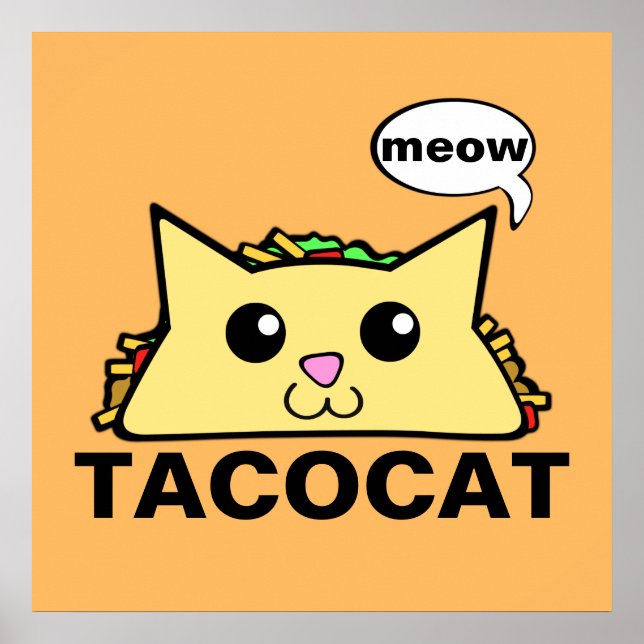 Pôster Taco Cat (Frente)