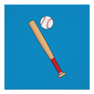 Pôster Taco de Beisebol com Bola