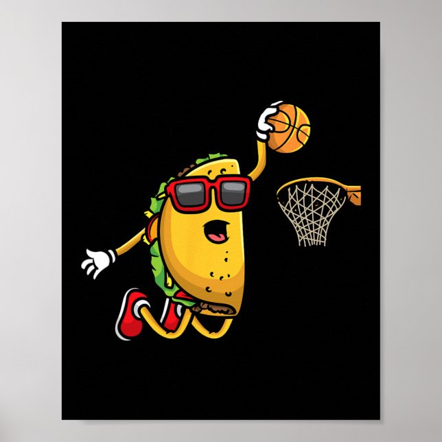 Poster Taco Jogando Esqueleto Mexicano Cinco De Maio Cria (Frente)