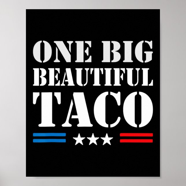 Poster Taco Meme de Apelido - Uma Grande Conta Bonita e D (Frente)