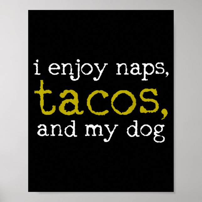 Poster Taco Mexican Foodie Gift Taco Funny  (Frente)