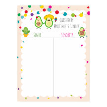 Taco Themed Chá de fraldas adivinha Posta do jogo 