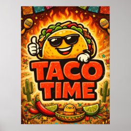 Poster Taco Time - Fiasco da Festa - Amantes da Comida