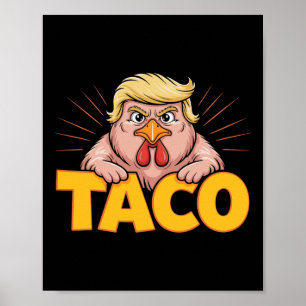 Poster Taco Trump Sempre Cheira O Humor Político