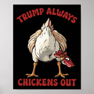 Poster Taco Trump Sempre Chicken Engraçado Tarifa De Fran