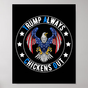 Poster Taco Trump Sempre Fala De Engraçado Político
