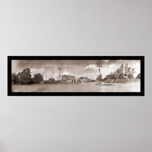 Poster Tacoma WA Streets Foto 1908