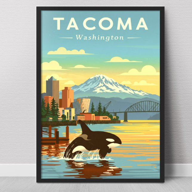 Poster Tacoma Washington Antiga (Criador carregado)