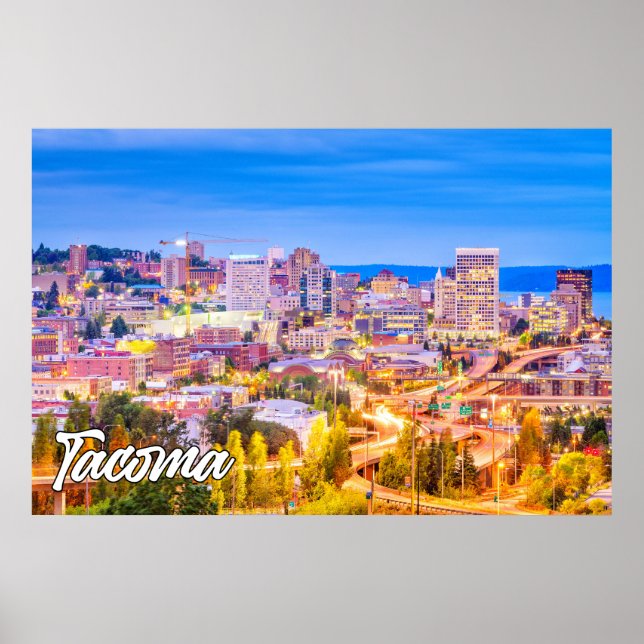 Poster Tacoma, Washington, Estados Unidos (Frente)