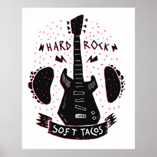 Poster Tacos de rock 'n Roll Music