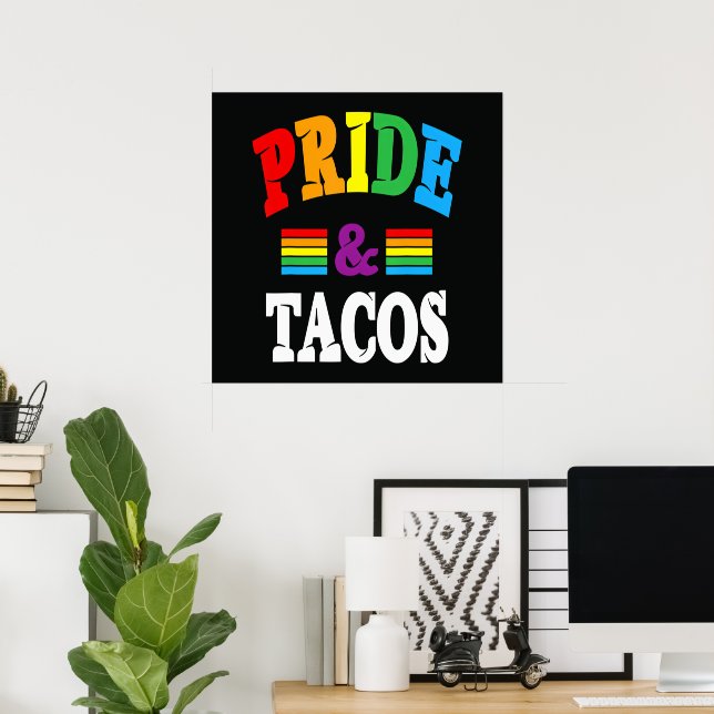 Poster Tacos Orgulho Lgbt (Escritório em casa)