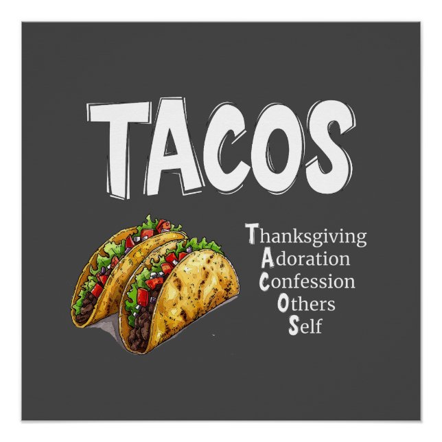 Pôster TACOS Prayer Poster (Frente)