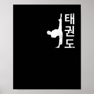 Poster Tae Kwon Do Symbol Training Taekwondo Coreano