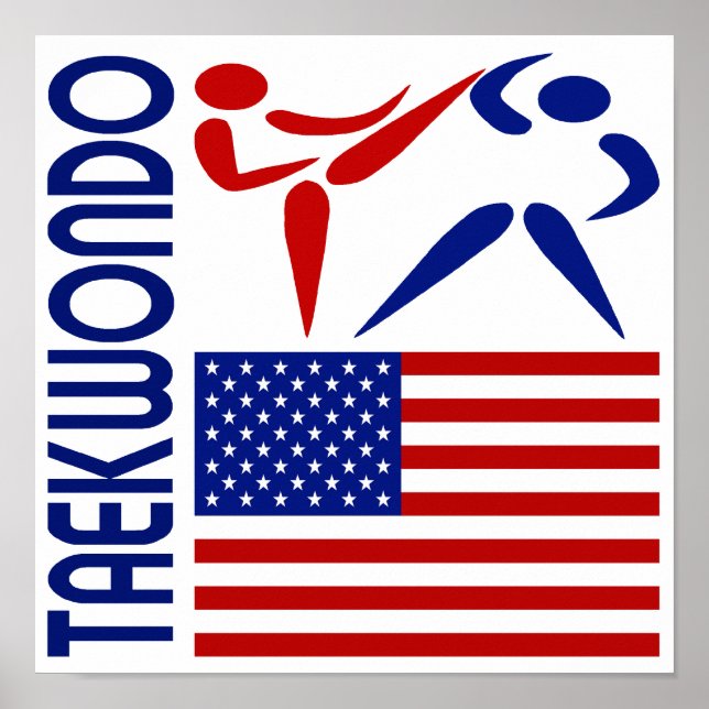 Pôster Taekwondo Estados Unidos (Frente)