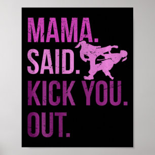 Poster Taekwondo Girls Kids Karate Artes Marciais