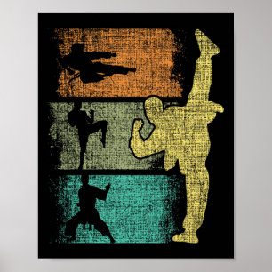 Poster Taekwondo Mista Coreano de Artes Marciais Mistas K