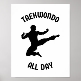 Poster Taekwondo o dia todo