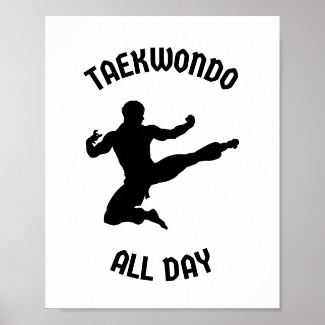 Poster Taekwondo o dia todo (Frente)