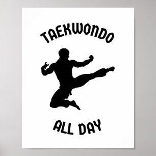 Poster Taekwondo o o dia todo
