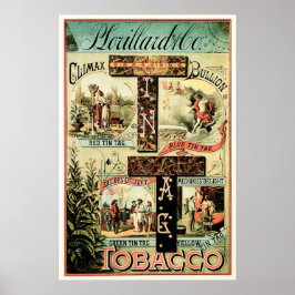 Poster Tag americana Climax Bullion Cigarette