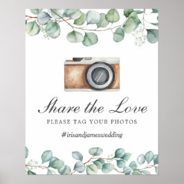 Poster Tag Foto de Noiva Compartilhe o Amor Casamento