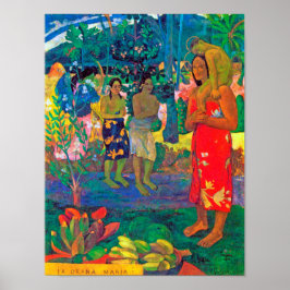 Poster Tahitian Women, Gauguin