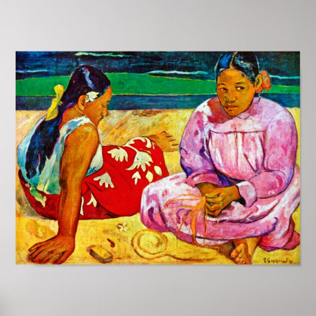 Poster Tahitian Women, Gauguin (Frente)