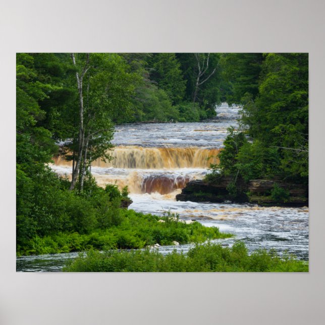 Poster Tahquamenon Inferior Falls (Frente)