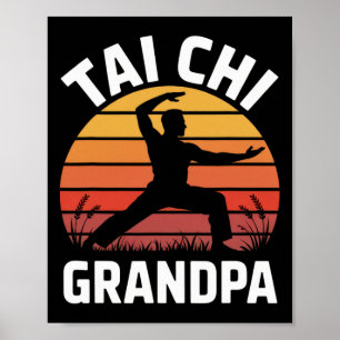 Poster Tai Chi Vovô Fitness Sênior Yoga Lance Saúde